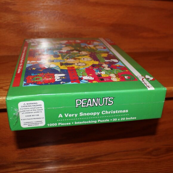 3/$55❤️new sealed PEANUTS A Very Snoopy Christmas Puzzle 1000 pcs Charlie Brown - Picture 3 of 7